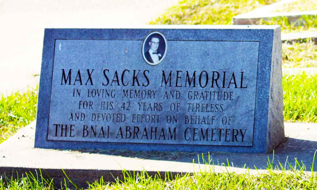 Max Sacks Memorial