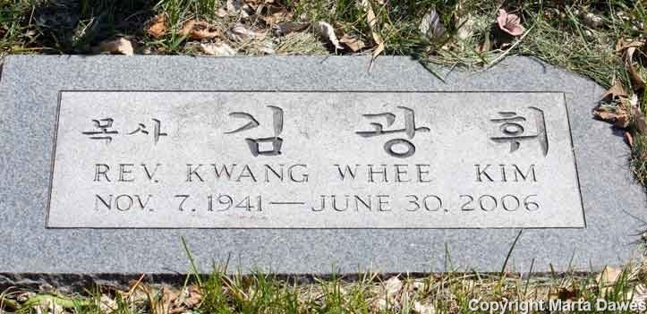 Rev. Kwang Whee Kim